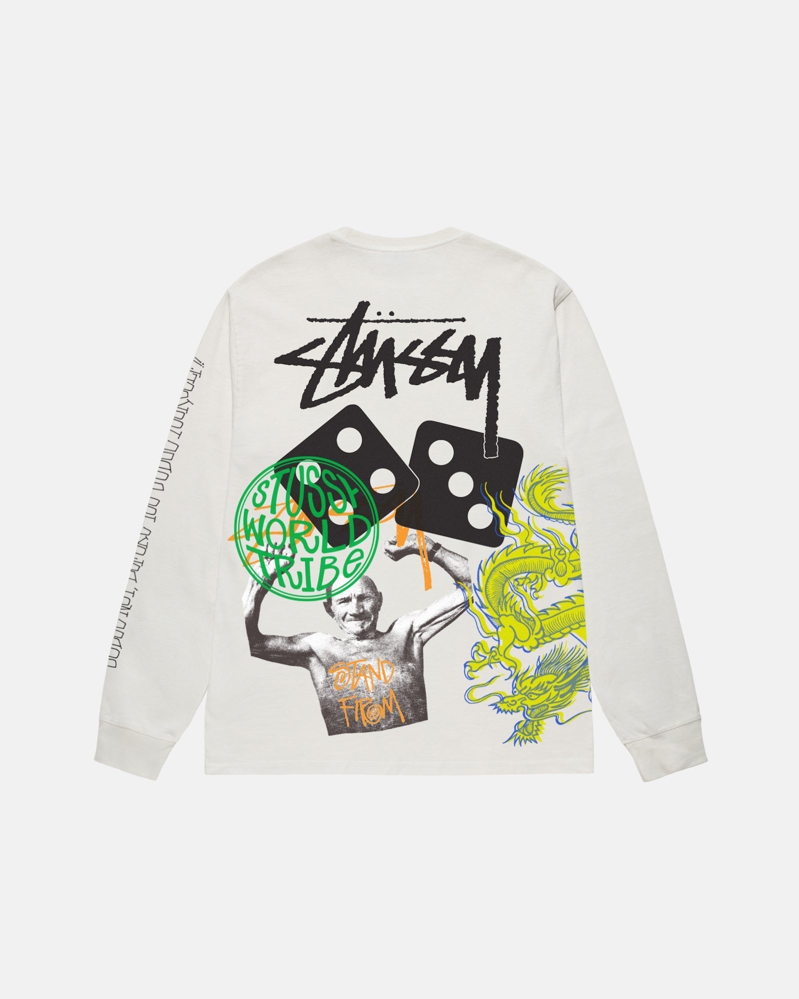 トップス Stussy Strike Ls Tee Pigment Dyed Buy Stussy Test Strike Pigment Dyed Long-Sleeve Tee 'Black