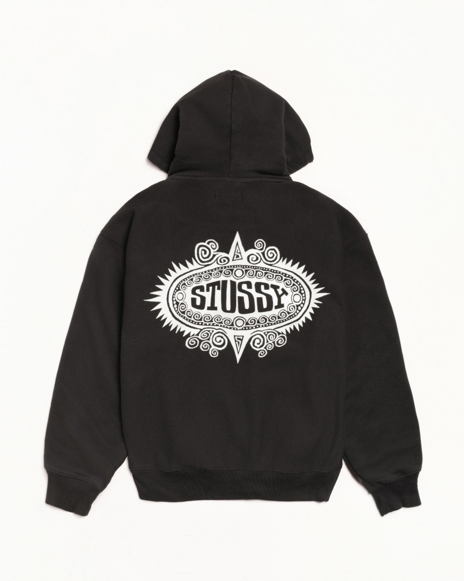 STÜSSY & BORN X RAISED LOGO ZIP HOODIE