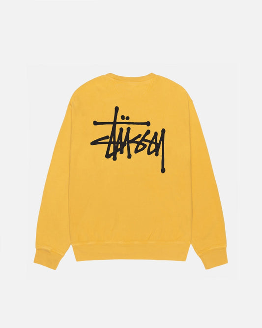 BASIC STÜSSY CREW PIGMENT DYED