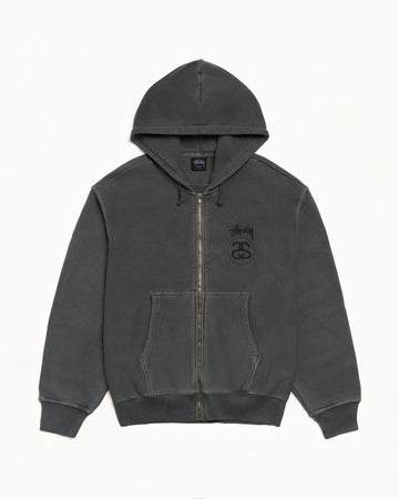 STOCK LINK ZIP HOODIE PIGMENT DYED