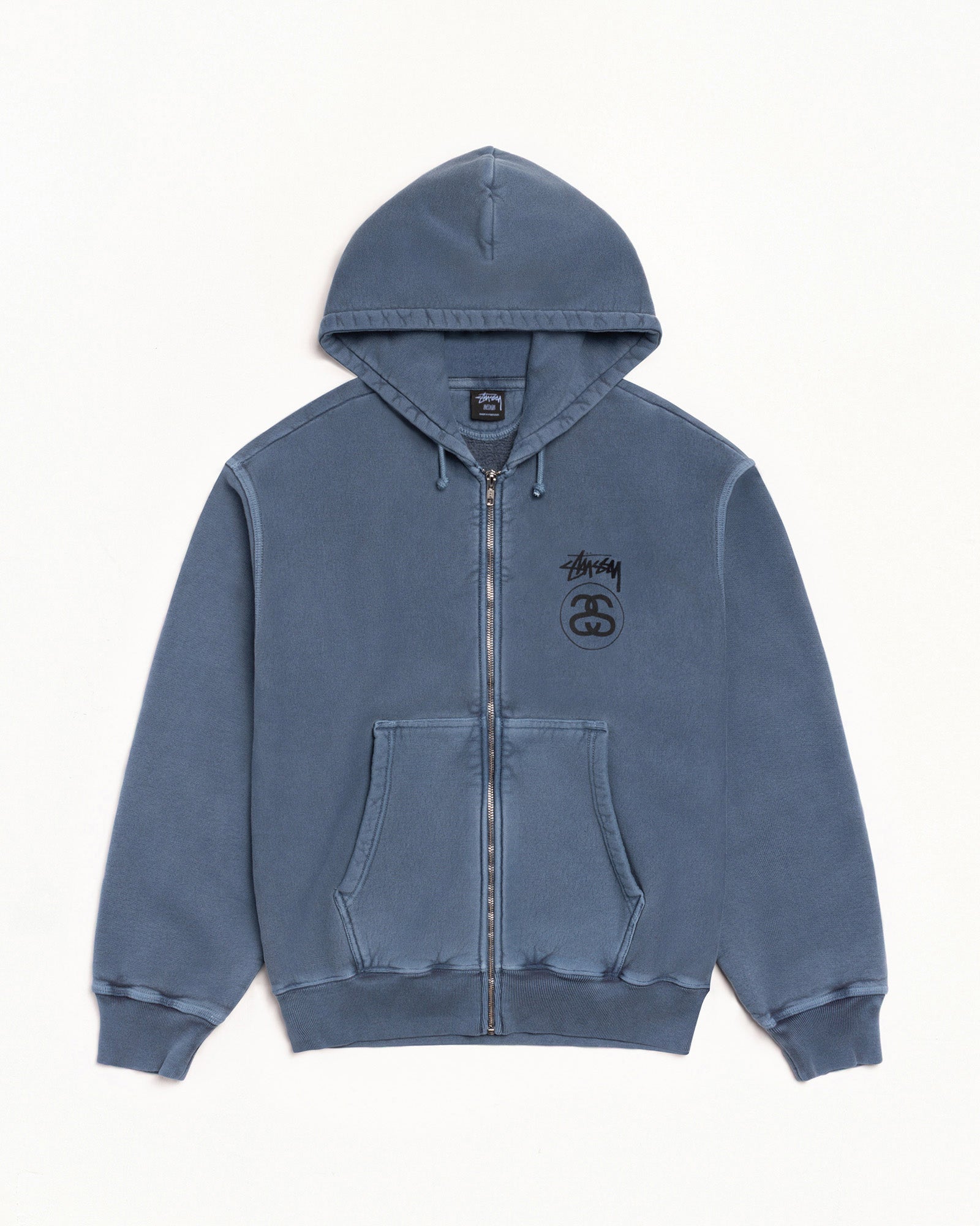 BASIC STÜSSY ZIP HOODIE