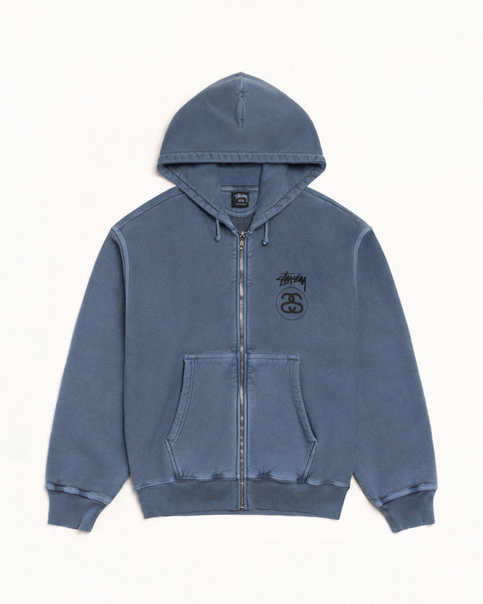 STOCK LINK ZIP HOODIE PIGMENT DYED