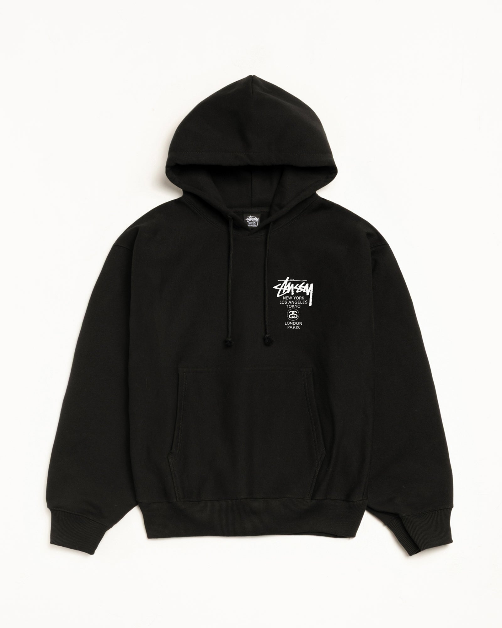 STÜSSY & BORN X RAISED LOGO ZIP HOODIE